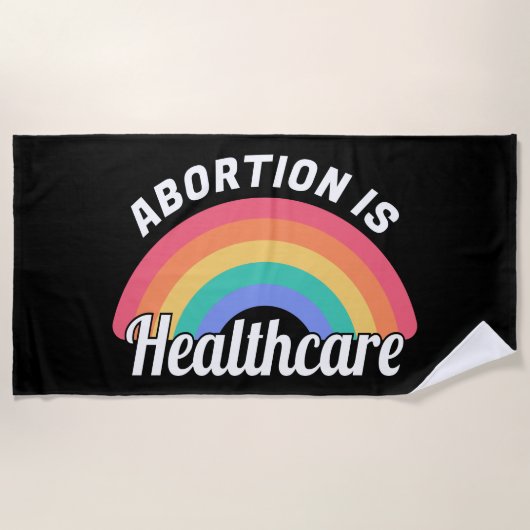 Abortus is gezondheidszorg i strandlaken (Voorkant)