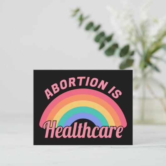 Abortus is gezondheidszorg II Briefkaart (Staand voorkant)