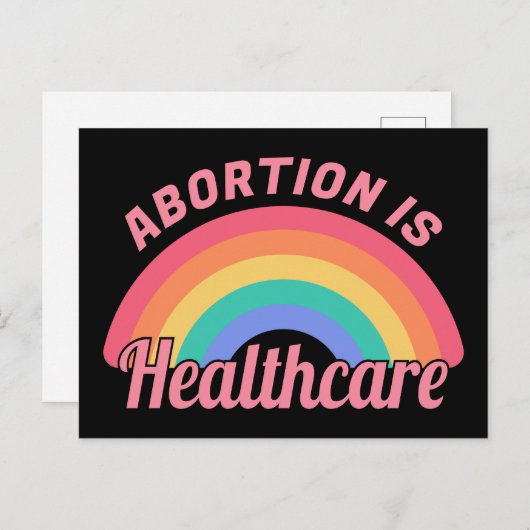 Abortus is gezondheidszorg II Briefkaart (Voorkant / Achterkant)