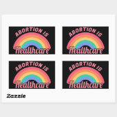 Abortus is gezondheidszorg II Rechthoekige Sticker (Vel)
