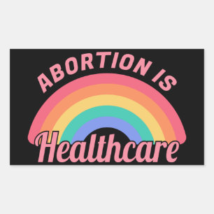 Abortus is gezondheidszorg II Rechthoekige Sticker