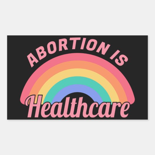 Abortus is gezondheidszorg II Rechthoekige Sticker (Voorkant)