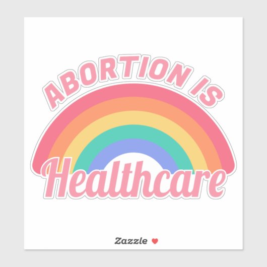 Abortus is gezondheidszorg II Sticker (Vel)