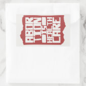 Abortus is gezondheidszorg ondersteuning reproduct rechthoekige sticker (Tas)