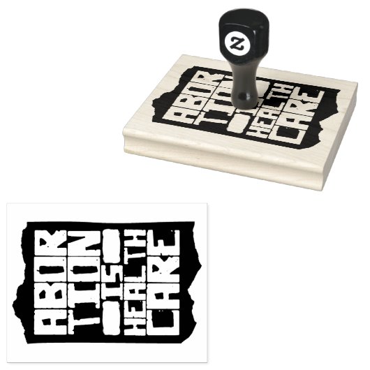 Abortus is gezondheidszorg ondersteuning reproduct rubberstempel (Gestempeld)