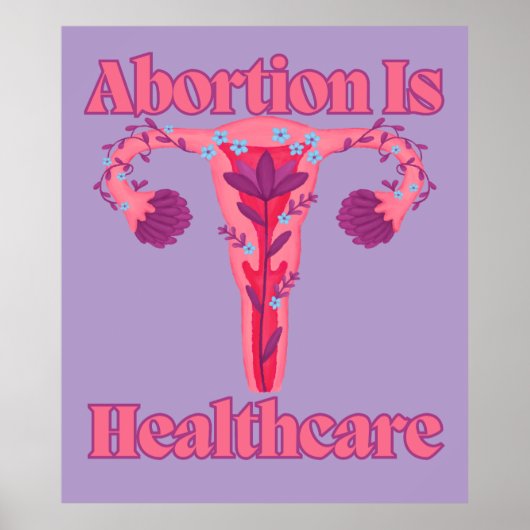 Abortus is gezondheidszorg poster (Voorkant)