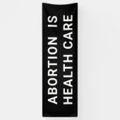 Abortus is gezondheidszorg Pro-Choice March Spandoek (Verticaal)