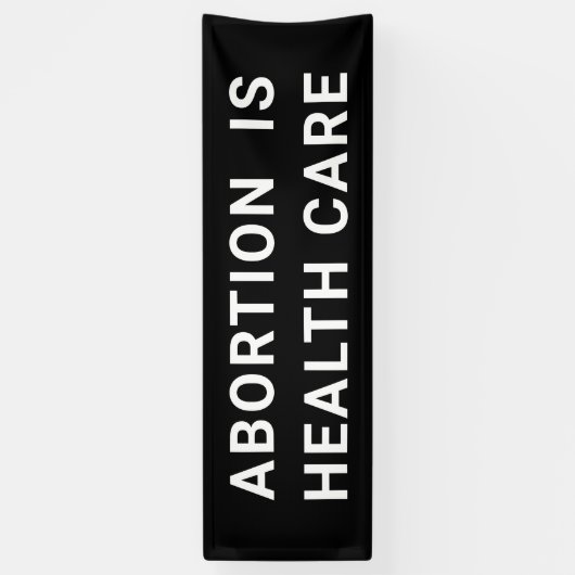 Abortus is gezondheidszorg Pro-Choice March Spandoek (Verticaal)