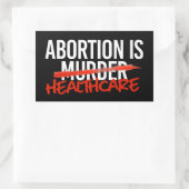 Abortus is gezondheidszorg rechthoekige sticker (Tas)
