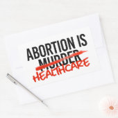 Abortus is gezondheidszorg rechthoekige sticker (Envelop)