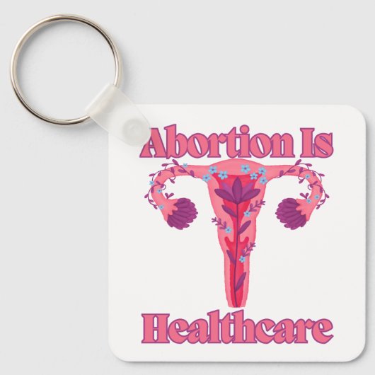 Abortus is gezondheidszorg sleutelhanger (Voorkant)