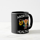 Abortus is gezondheidszorg Uterus bloem Mok (Voorkant rechts)