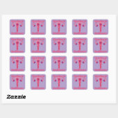 Abortus is gezondheidszorg vierkante sticker (Vel)