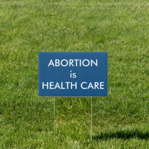 Abortus is gezondheidszorg Vrouwenrechten blauw Tuinbord