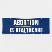 Abortus is Gezondheidszorg Vrouwenrechten Pro-Choi Spandoek (Horizontaal)