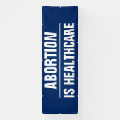 Abortus is Gezondheidszorg Vrouwenrechten Pro-Choi Spandoek (Verticaal)