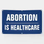 Abortus is Gezondheidszorg Vrouwenrechten Pro-Choi Spandoek (Horizontaal)