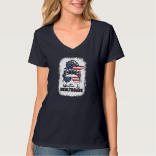 Abortus is gezondheidszorgboodschap met VS vlag Pr T-shirt