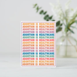 Abortus is Healthcare Rainbow Briefkaart