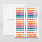 Abortus is Healthcare Rainbow Briefkaart (Voorkant / Achterkant)