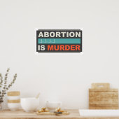 Abortus is moord poster (Keuken)