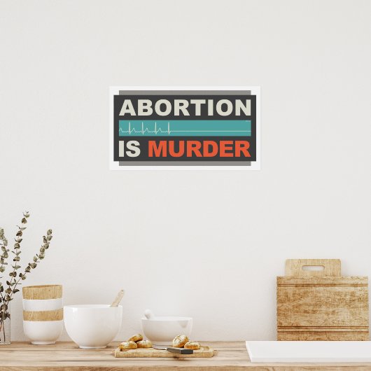 Abortus is moord poster (Keuken)