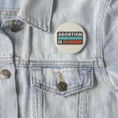 Abortus is moord ronde button 5,7 cm (In situ)