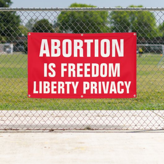 Abortus is Vrijheid Vrijheid Privacy Pro-Choice Spandoek (Insitu)