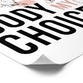 Abortus Rights, Pro Choice, Mijn lichaam Mijn keuz Poster (Hoek)