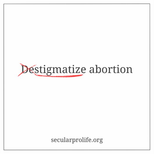 Abortus stigmatiseren sticker (Voorkant)