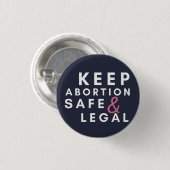 abortus veilig en legaal houden,Pro Choice Button (Voorkant /achterkant)
