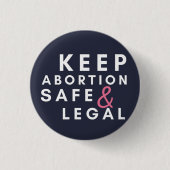 abortus veilig en legaal houden,Pro Choice Button (Voorkant)