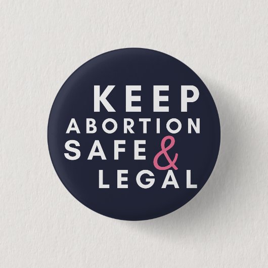 abortus veilig en legaal houden,Pro Choice Button (Voorkant)