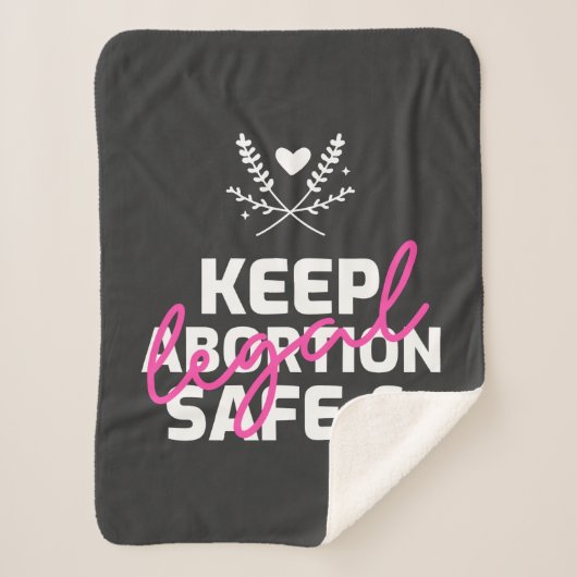 Abortus Veilig en Wettelijk Sherpa Deken (Voorkant)