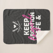 Abortus Veilig en Wettelijk Sherpa Deken (Voorkant (horizontaal))