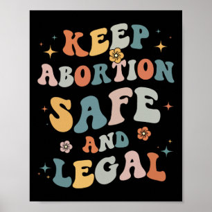 Abortus Veilig &Kamp; Juridisch Feminist Pro Choic Poster