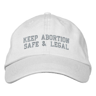 Abortus veilig & legaal Roze witte aangepaste teks Geborduurde Pet