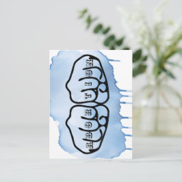 Abortusknokkel-tatoeages Briefkaart