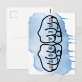 Abortusknokkel-tatoeages Briefkaart (Voorkant / Achterkant)