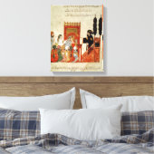 Abou Zayd preken in de moskee Canvas Afdruk (Insitu (Slaapkamer))