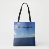 Abounding Faith Canvas tas - Ocean (Voorkant)