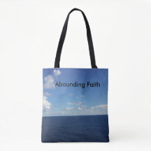 Abounding Faith Canvas tas - Ocean