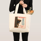 About Boxers Funny & Loving Boxer Dog Quote Design Grote Tote Bag (Voorkant (product))