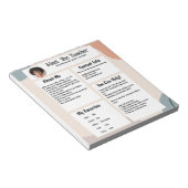 About Me - Meet the Teacher Notitieblok (Schuin)