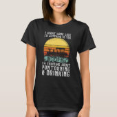 about Pontooning & Drinking Pontoon Boat Captain T-shirt (Voorkant)