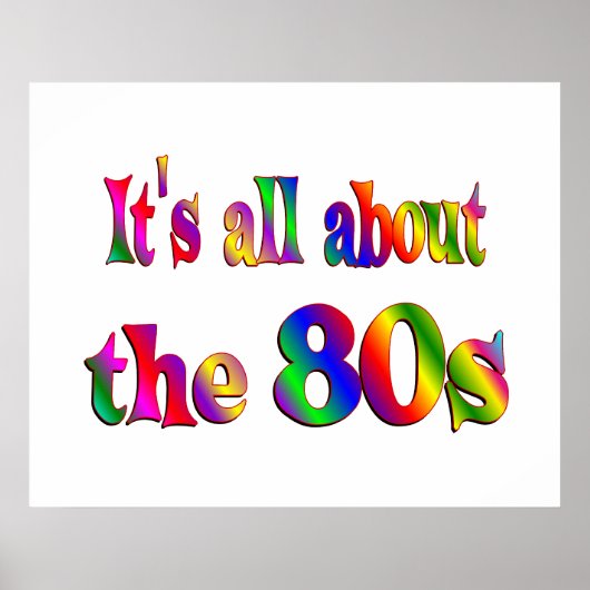 About the 80s poster (Voorkant)