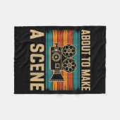 About To Make A Scene Filmmaking Filmmaker Fleece Deken (Voorkant (Horizontaal))