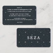 ABOUT US INFORMATIEKAARTJE (Voorkant / Achterkant)