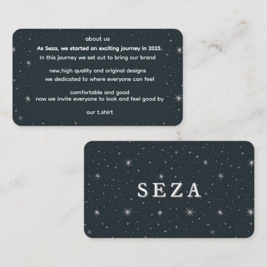 ABOUT US INFORMATIEKAARTJE (Voorkant / Achterkant)