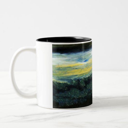 Above the Horizon – Scenic Mug Tweekleurige Koffiemok (Links)